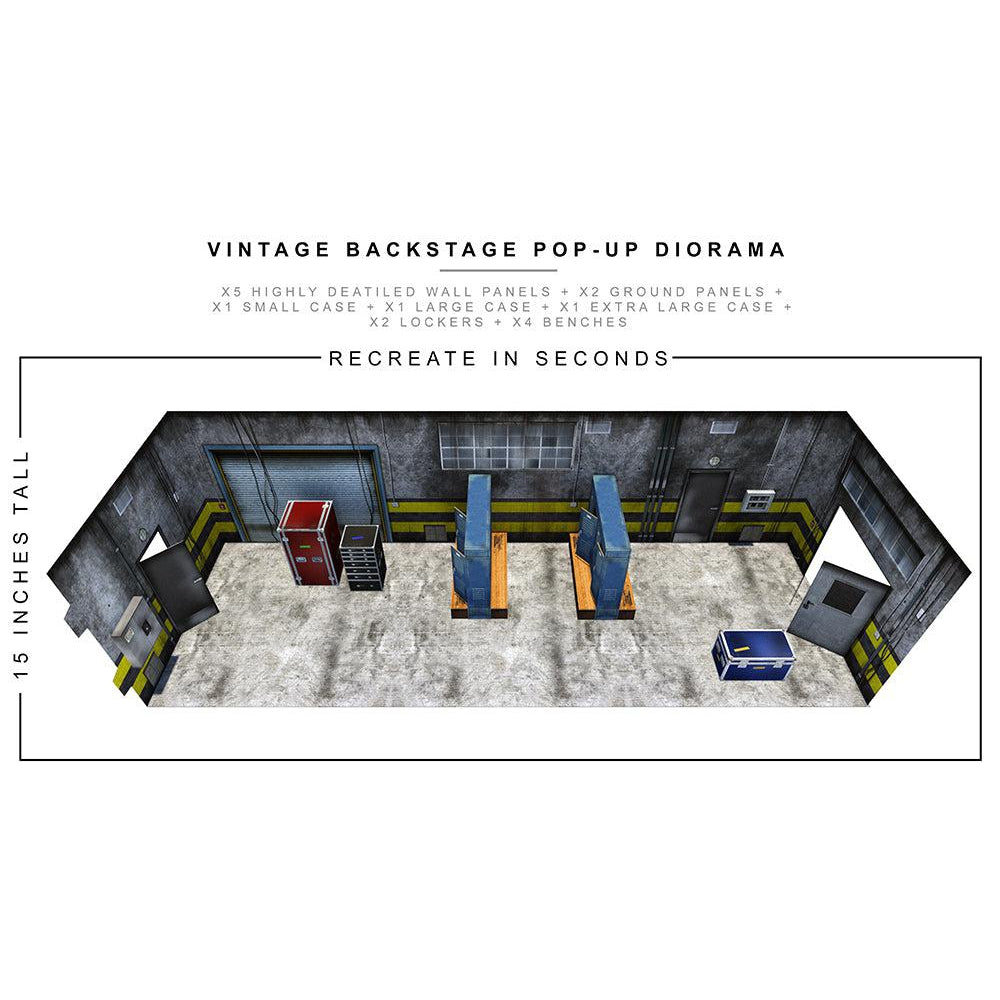 Vintage Backstage Pop-Up - Diorama - 1/18-Actionfiguren-Extreme Sets-Mighty Underground