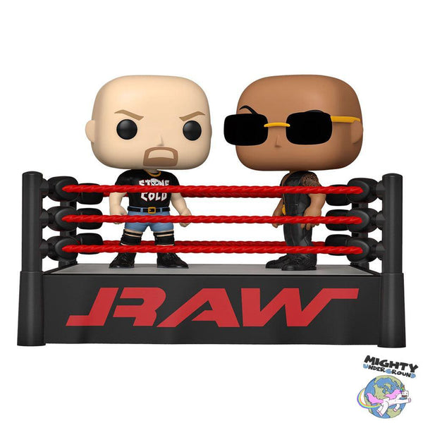 WWE: The Rock vs Stone Cold (In Wrestling Ring) - Pop-POP! + Funkos-Funko-Mighty Underground