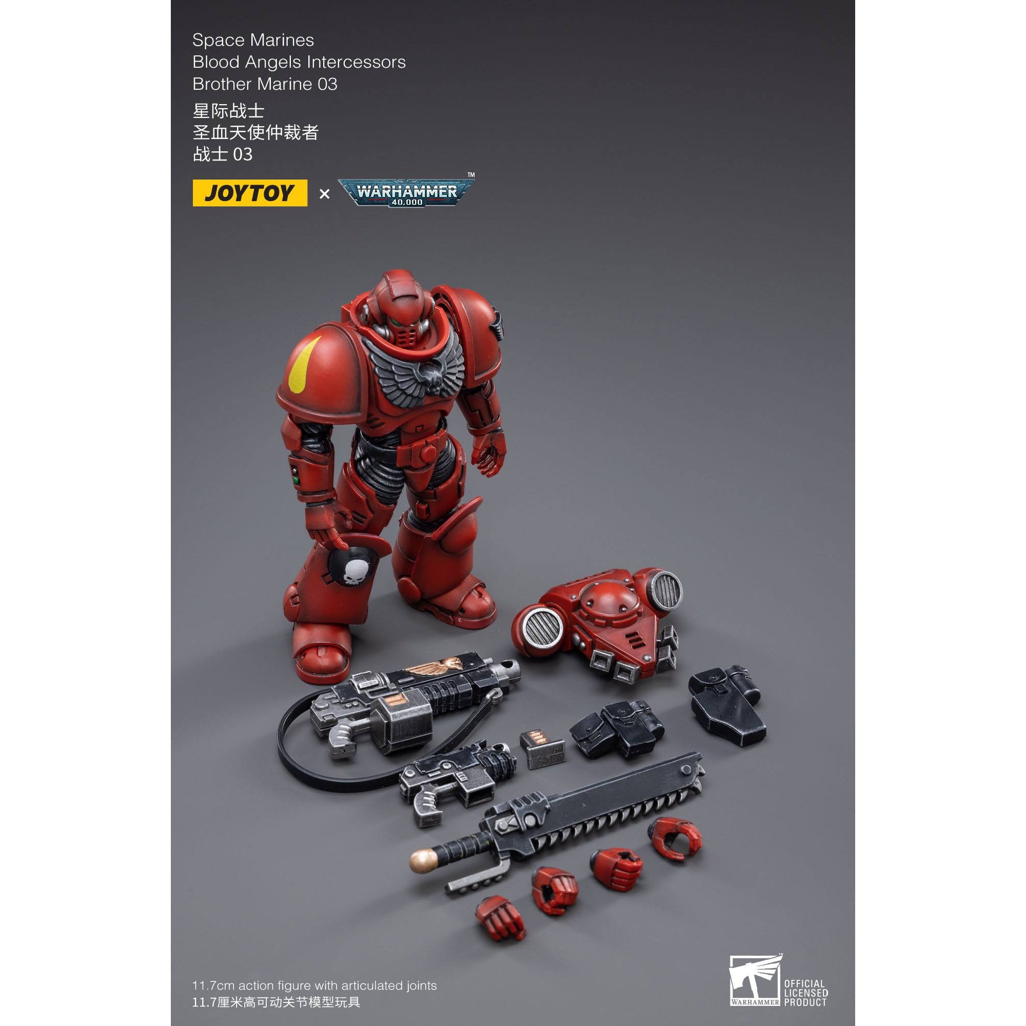 Warhammer 40k: Blood Angels Intercessors Brother Marine 03 - 12 cm-Actionfiguren-JoyToy-Mighty Underground