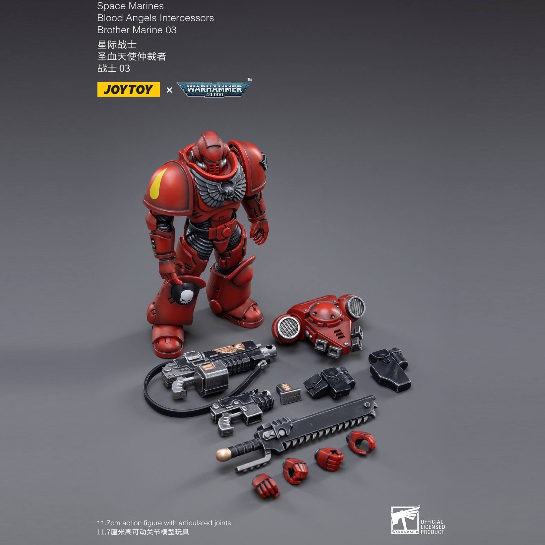 Warhammer 40k: Blood Angels Intercessors Brother Marine 03 - 12 cm-Actionfiguren-JoyToy-Mighty Underground