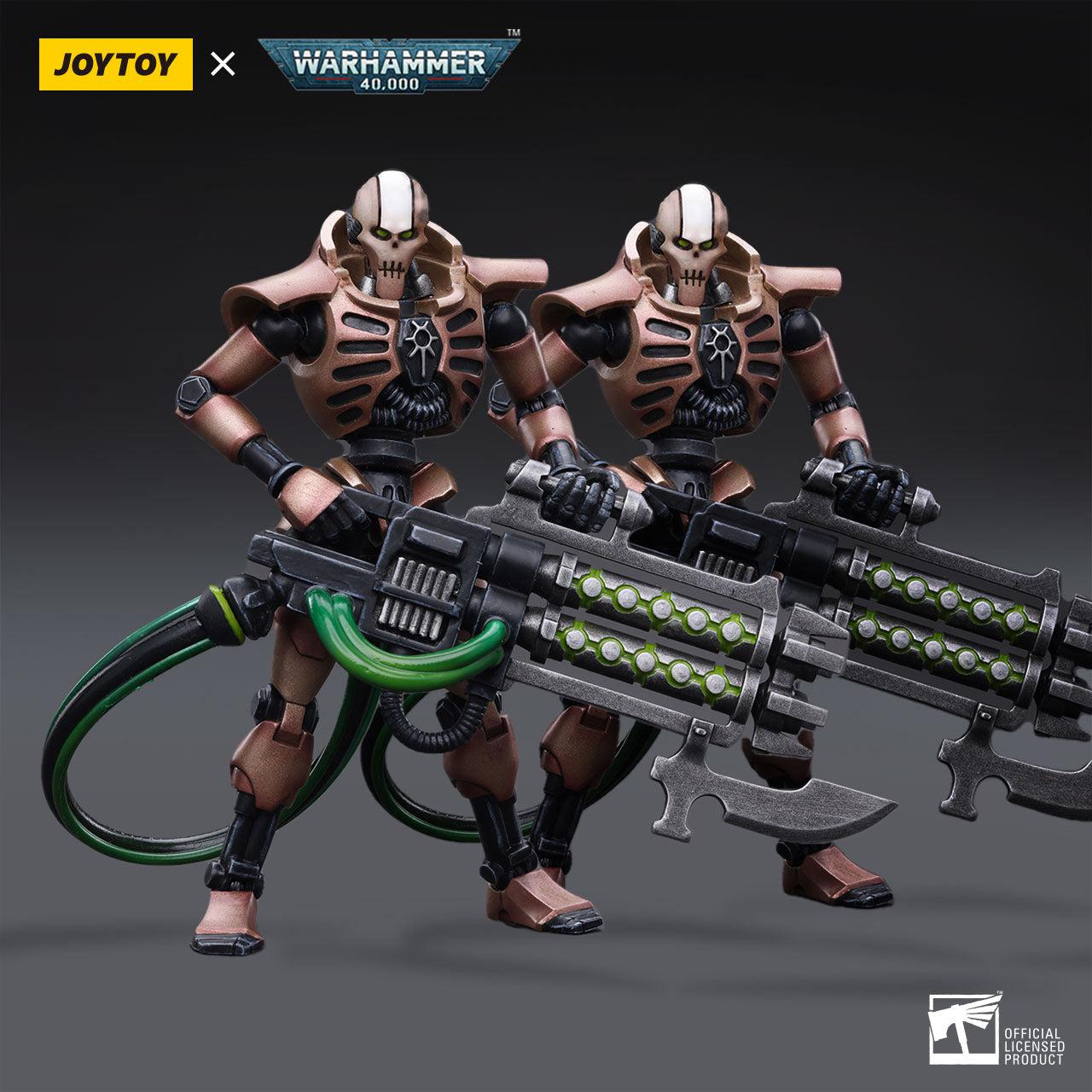 Warhammer 40k: Necrons Szarekhan Dynasty lmmortal with Gauss Blaster 2-Pack - 12 cm-Actionfiguren-JoyToy-Mighty Underground