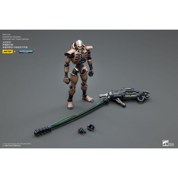 Warhammer 40k: Necrons Szarekhan Dynasty lmmortal with Tesla Carbine 2-Pack - 12 cm-Actionfiguren-JoyToy-Mighty Underground