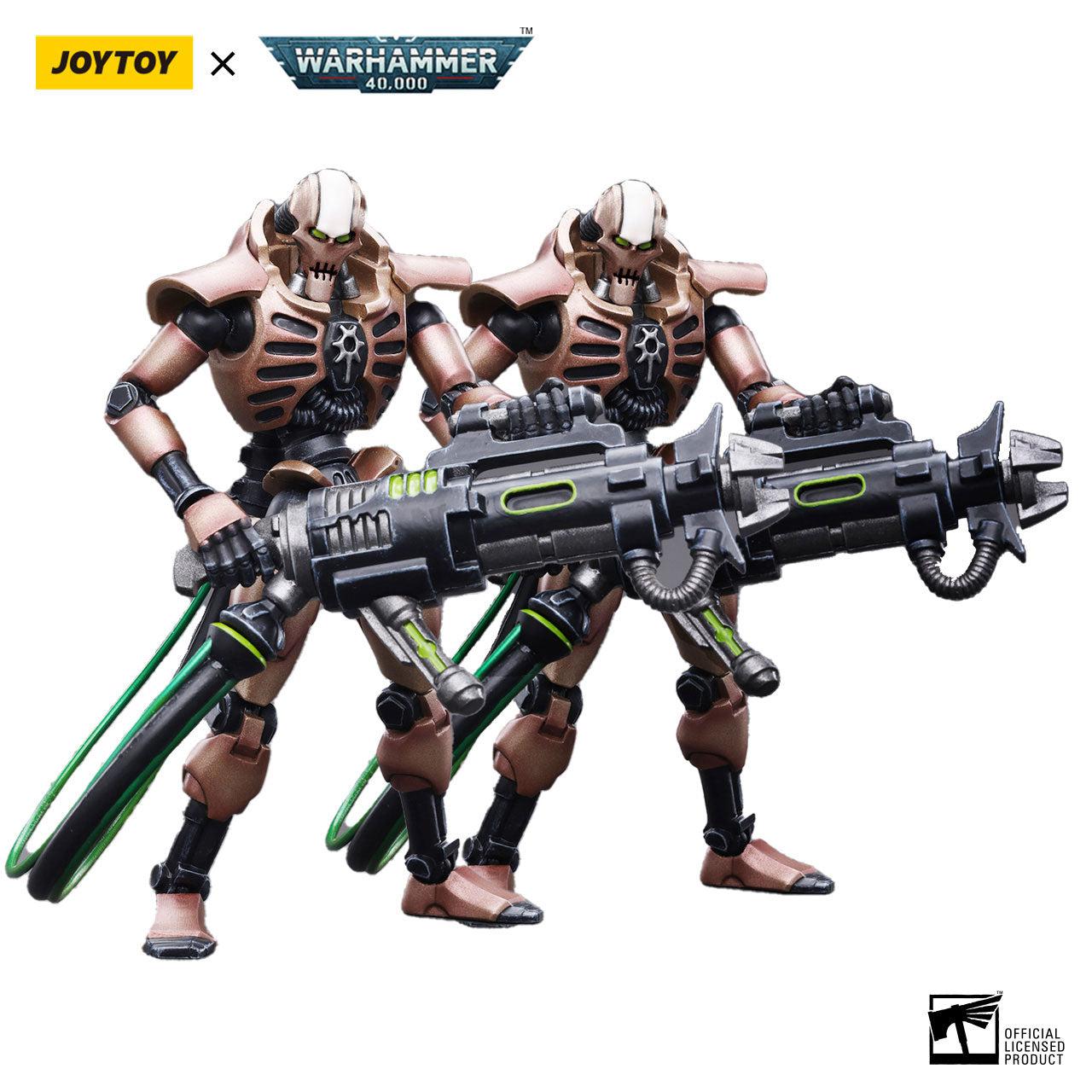 Warhammer 40k: Necrons Szarekhan Dynasty lmmortal with Tesla Carbine 2-Pack - 12 cm-Actionfiguren-JoyToy-Mighty Underground