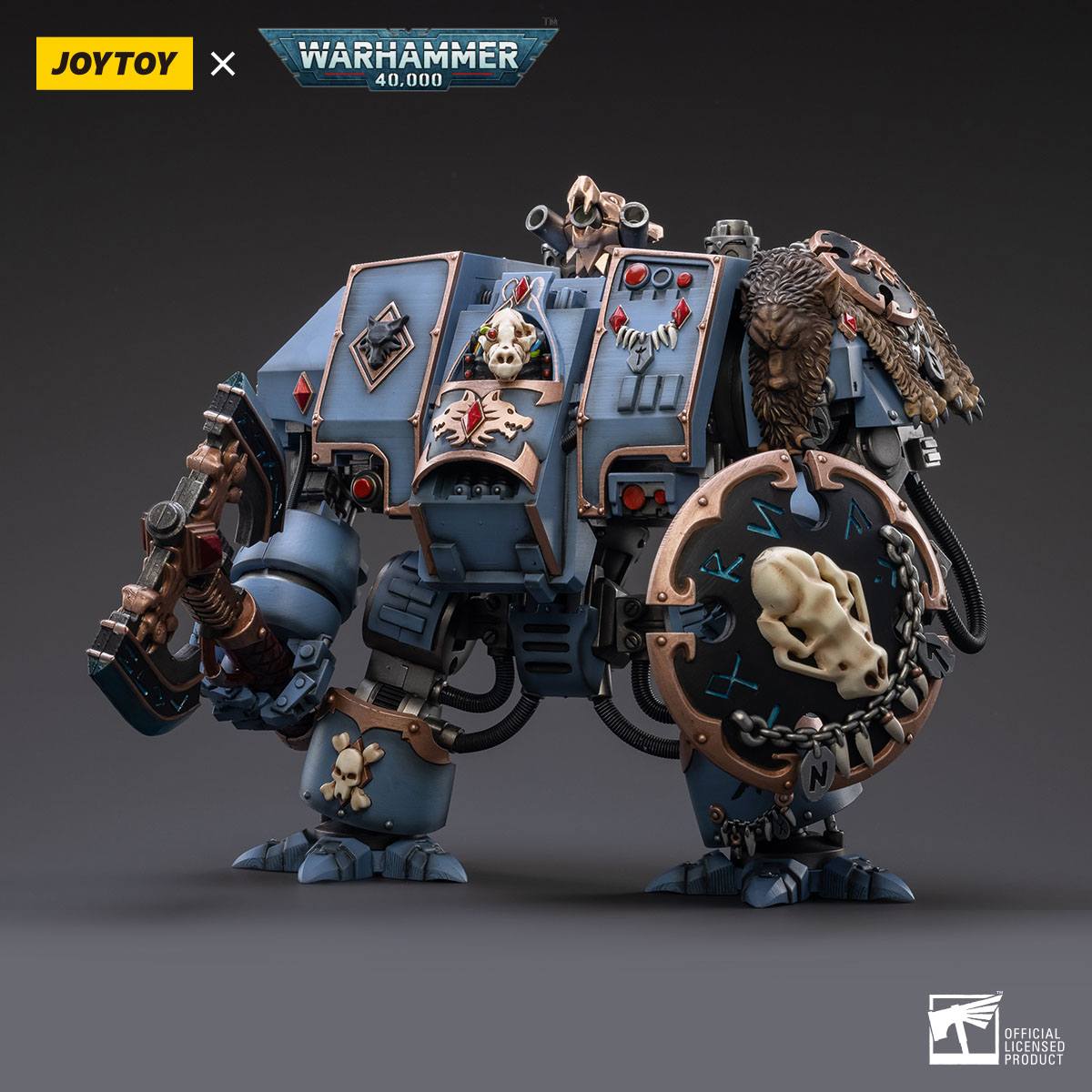 Warhammer 40k: Space Marines Space Wolves Venerable Dreadnought Brother Hvor - 20 cm-Actionfiguren-JoyToy-Mighty Underground