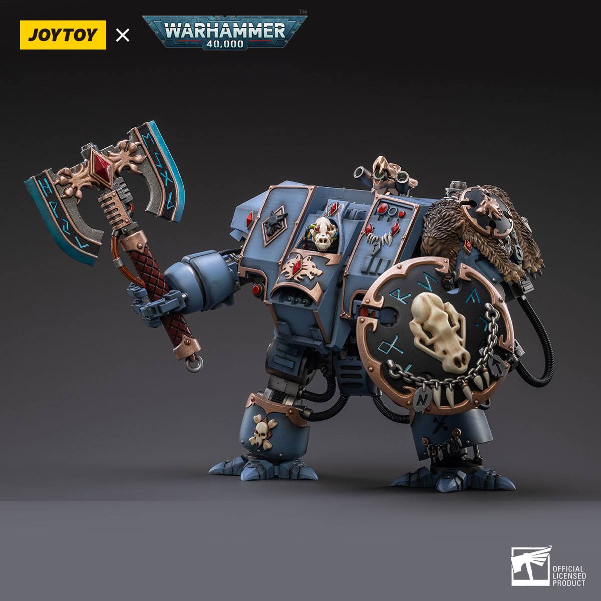 Warhammer 40k: Space Marines Space Wolves Venerable Dreadnought Brother Hvor - 20 cm-Actionfiguren-JoyToy-Mighty Underground