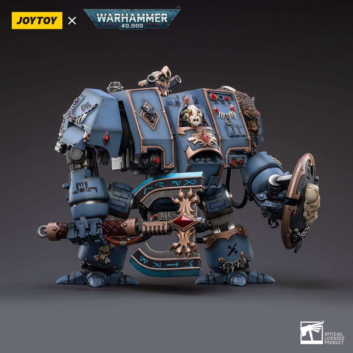 Warhammer 40k: Space Marines Space Wolves Venerable Dreadnought Brother Hvor - 20 cm-Actionfiguren-JoyToy-Mighty Underground