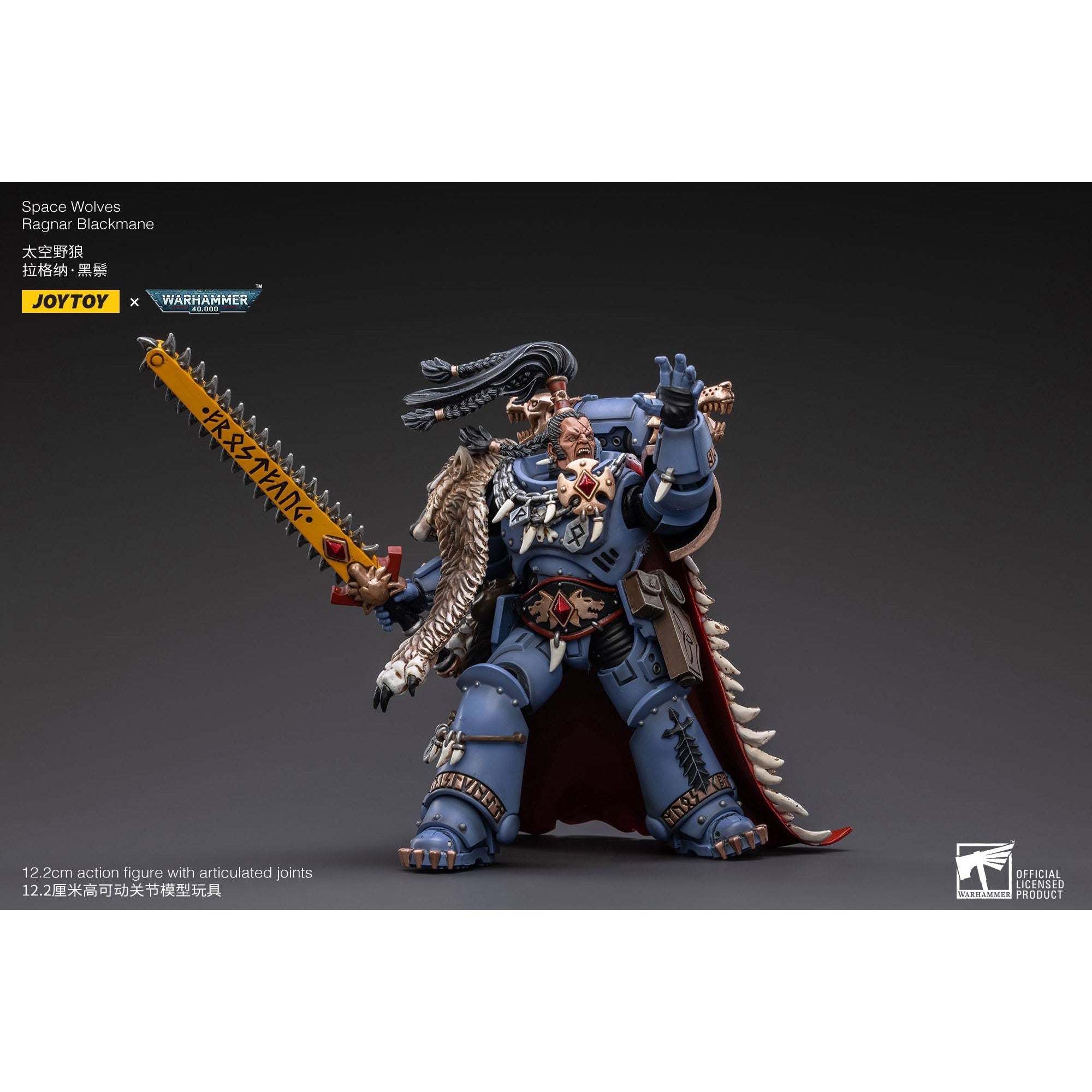 Warhammer 40k: Space Wolves Ragnar Blackmane - 13 cm-Actionfiguren-JoyToy-Mighty Underground