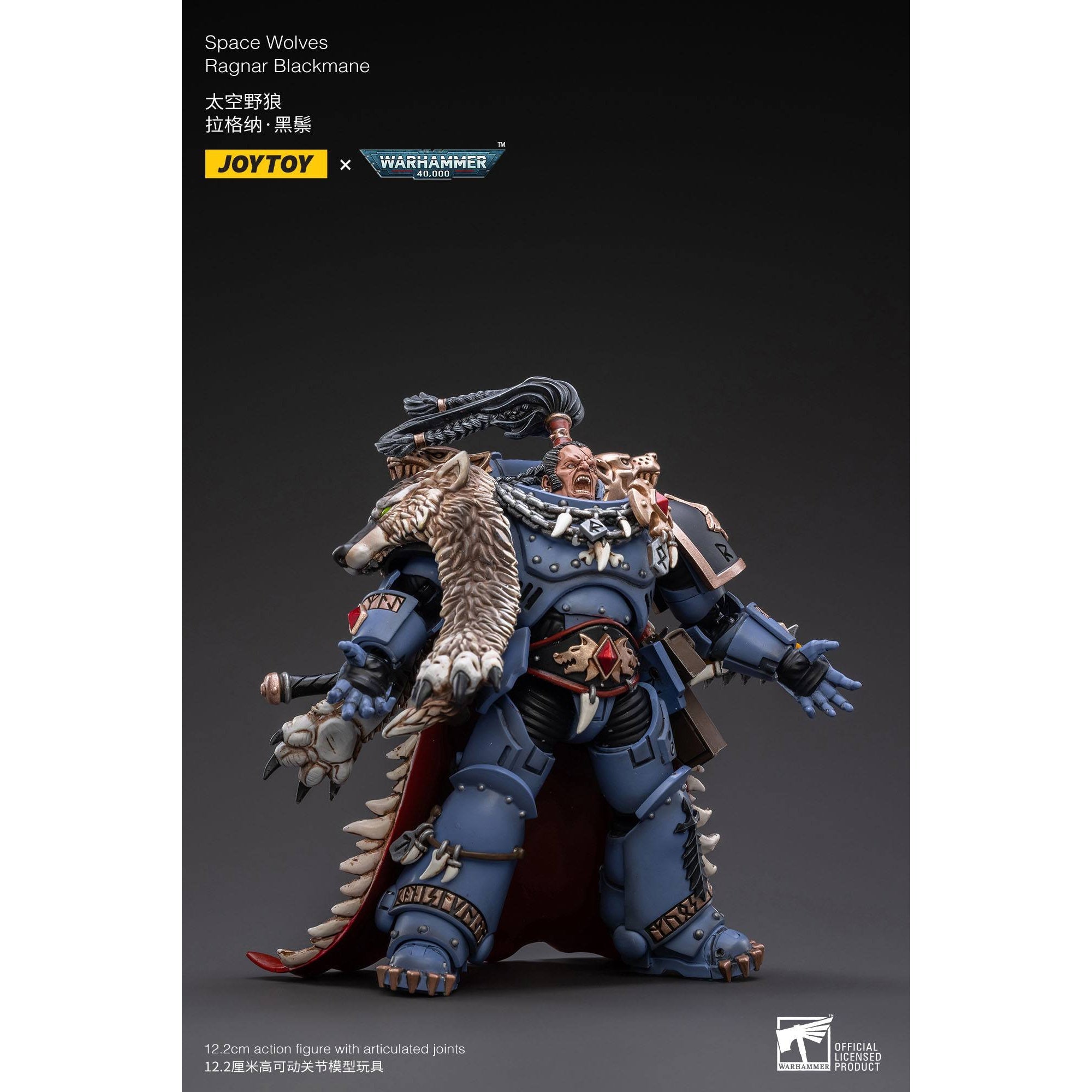 Warhammer 40k: Space Wolves Ragnar Blackmane - 13 cm-Actionfiguren-JoyToy-Mighty Underground