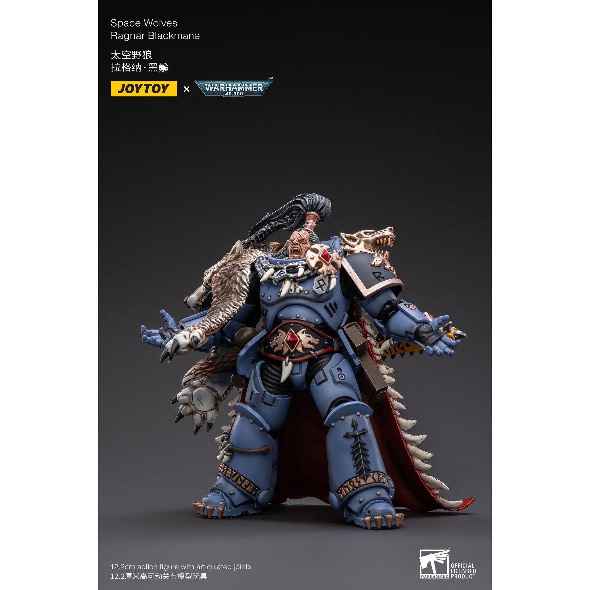 Warhammer 40k: Space Wolves Ragnar Blackmane - 13 cm-Actionfiguren-JoyToy-Mighty Underground