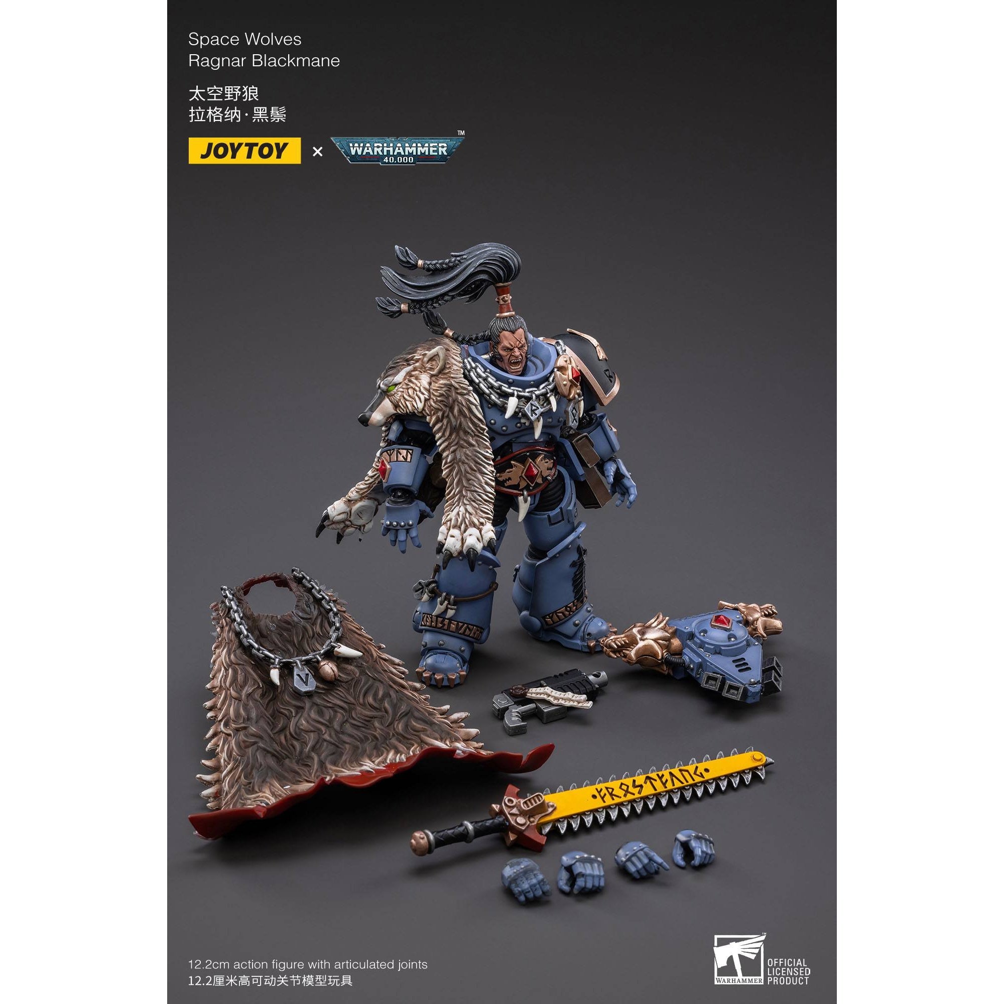 Warhammer 40k: Space Wolves Ragnar Blackmane - 13 cm-Actionfiguren-JoyToy-Mighty Underground