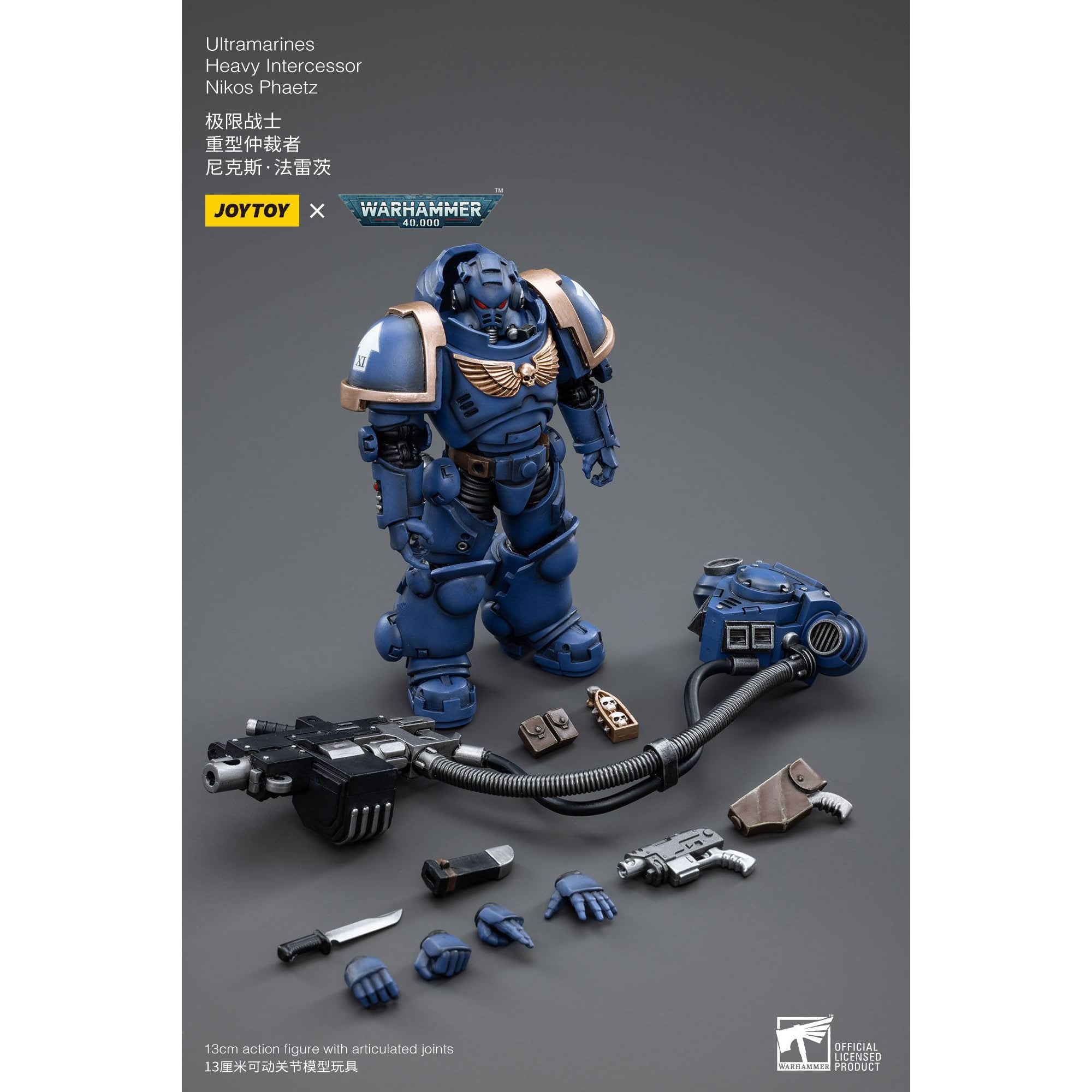 Warhammer 40k: Ultramarines Heavy Intercessor Nikos Phaetz - 12 cm-Actionfiguren-JoyToy-Mighty Underground