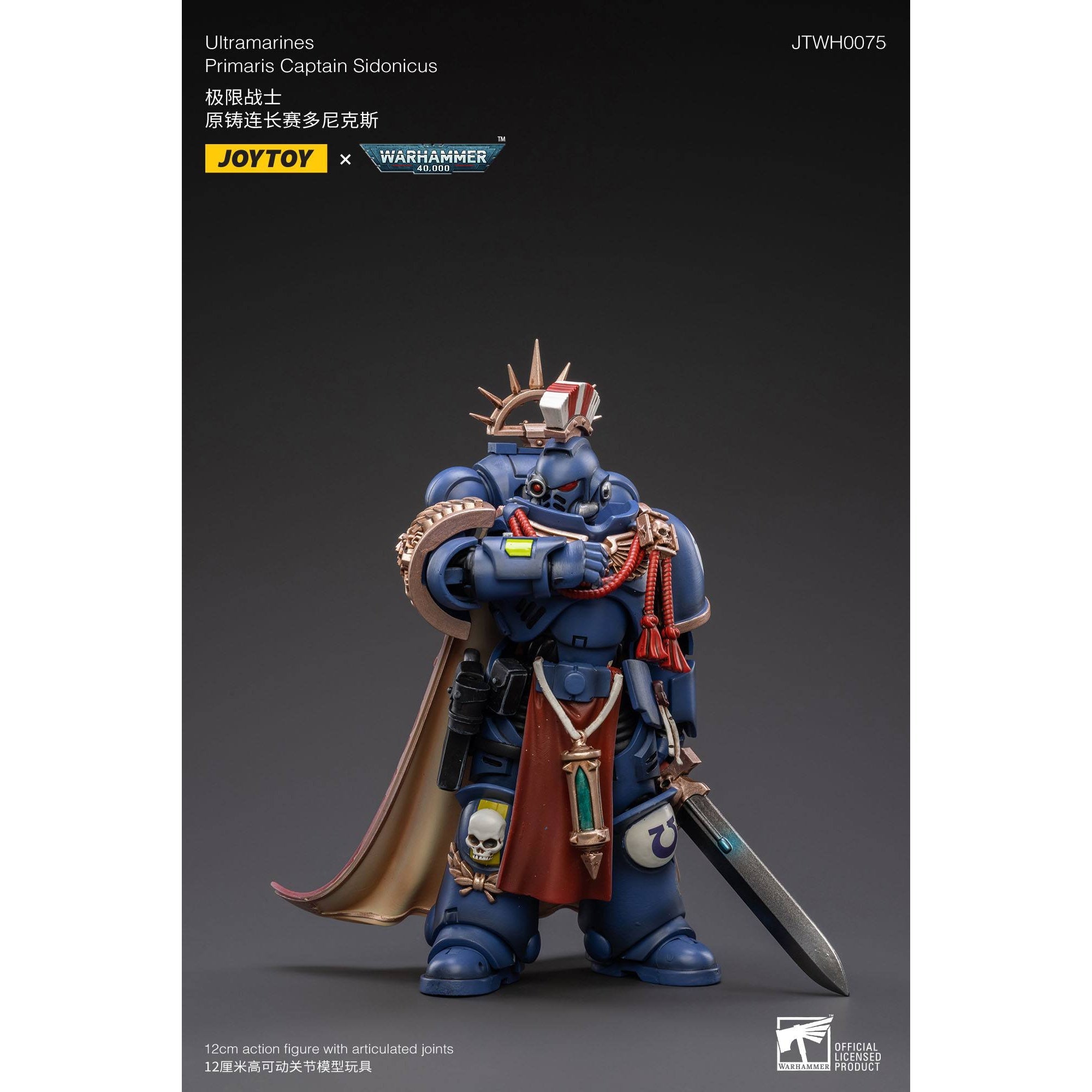 Warhammer 40k: Ultramarines Primaris Captain Sidonicus - 12 cm-Actionfiguren-JoyToy-Mighty Underground