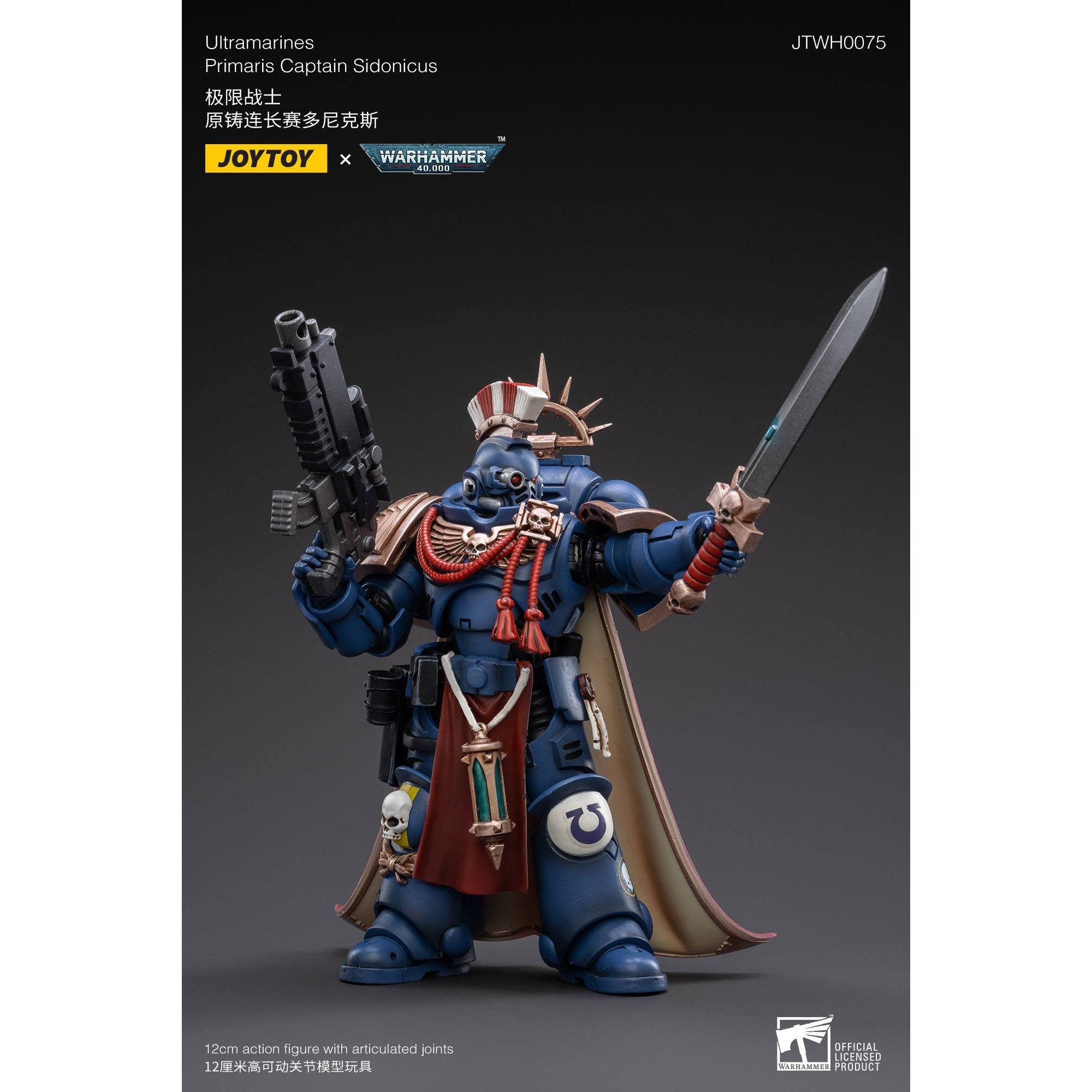 Warhammer 40k: Ultramarines Primaris Captain Sidonicus - 12 cm-Actionfiguren-JoyToy-Mighty Underground