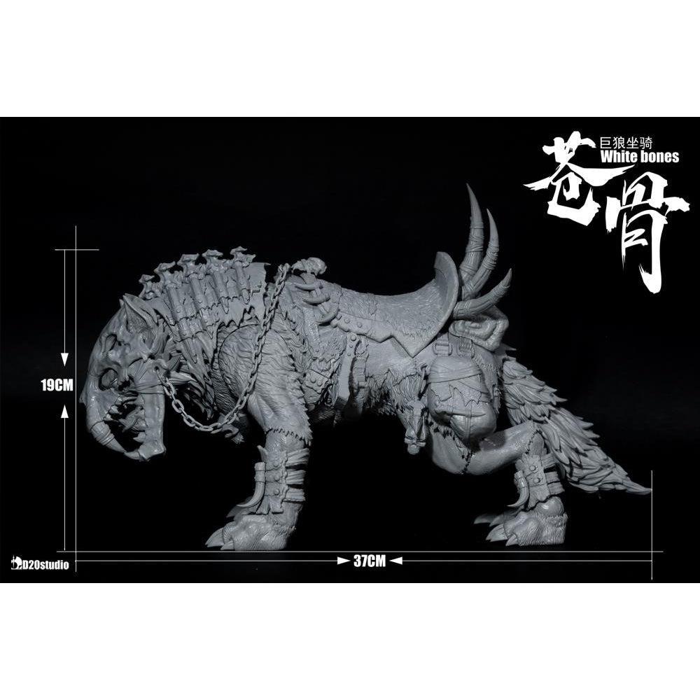 White Bone Wolf (Grau)-Actionfiguren-D20 Studio-Mighty Underground