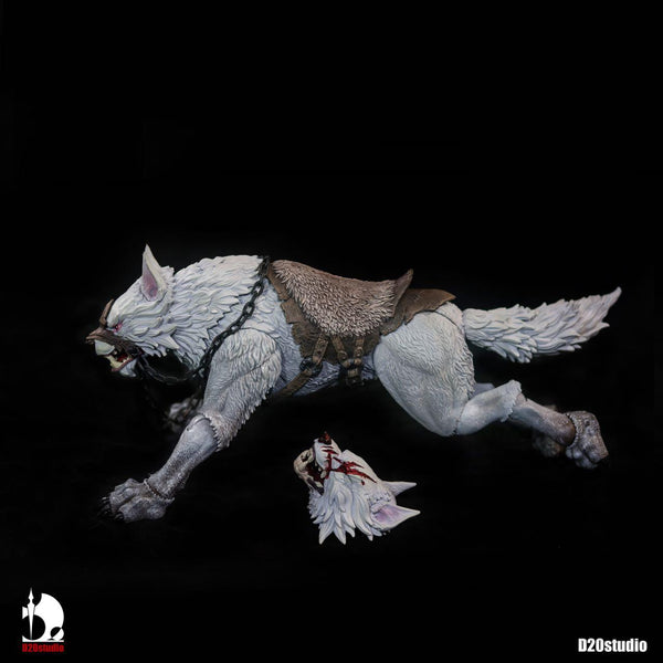 White Giant Wolf (Basic Ver.)-Actionfiguren-D20 Studio-Mighty Underground