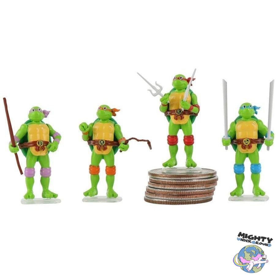 World's Smallest TMNT: 4er Set-Actionfiguren-Super Impulse / World's Smallest Toys-Mighty Underground